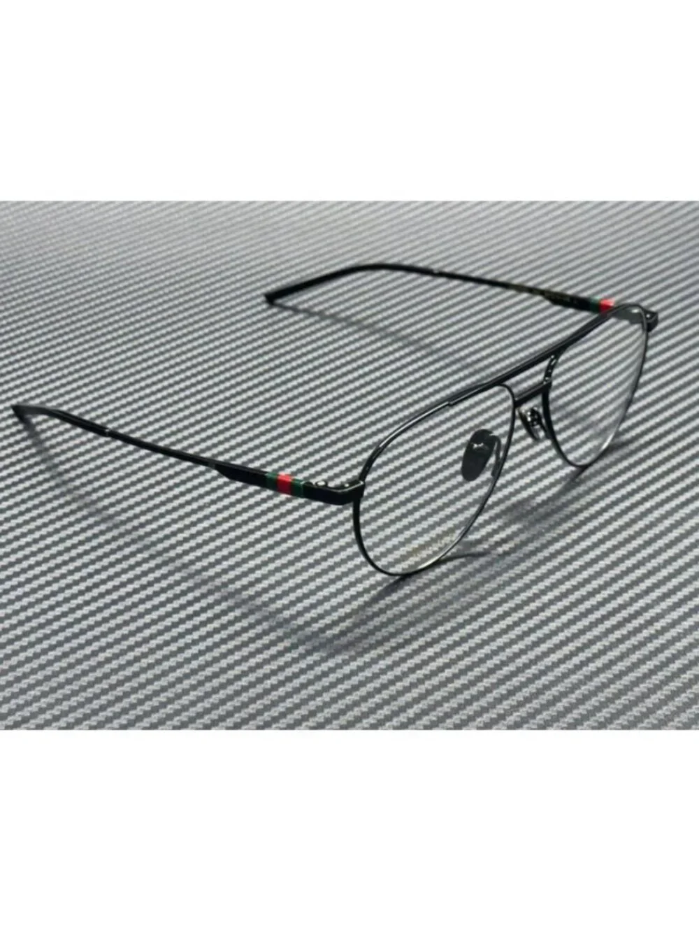 New Gucci Men Black Eyeglasses 56-15-145